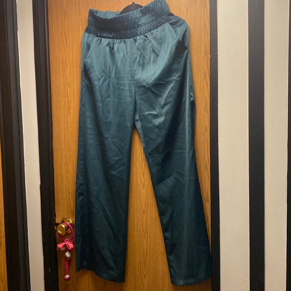 Sincerely Jules wide leg emerald green pants